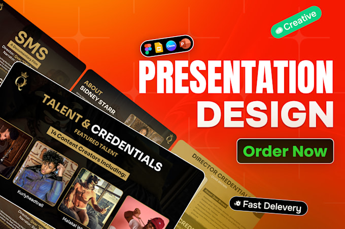 design presentation, pitch deck, powerpoint template and google slide