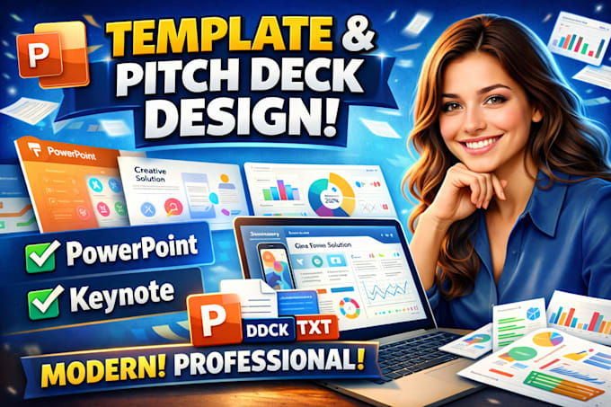 do powerpoint minimalist presentation, powerpoint template, pitch deck