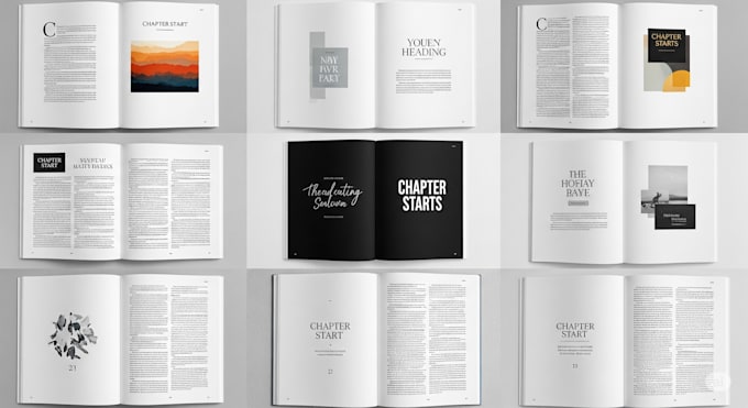 format and design book layouts into print PDF and ebooks