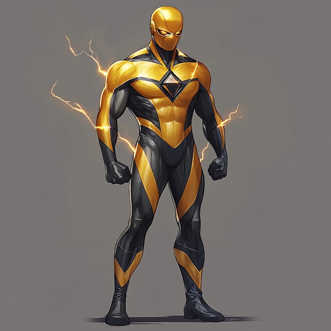 create an amazing superhero caricature character