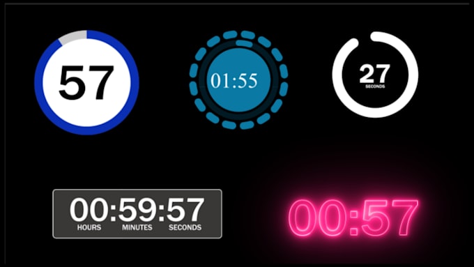 create countdown timer video for you up to anytime