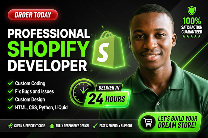 fix shopify bugs, errors, troubleshoot and do custom coding in 24 hours