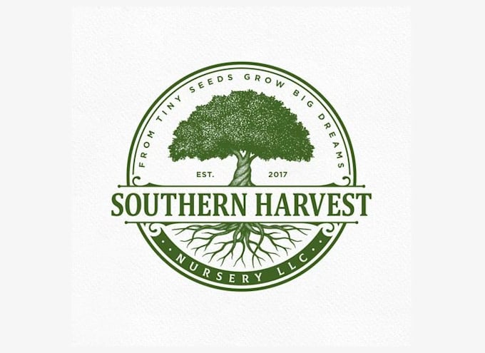 design a custom landscape logo with natural and scenic elements