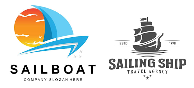 create a professional sailing logo design for business
