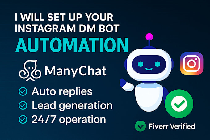 set up your instagram dm bot with manychat