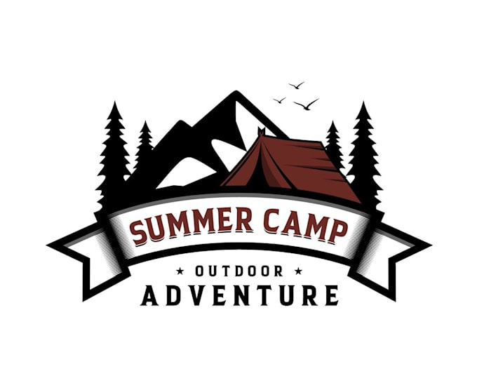 design proffesional summer camp logo