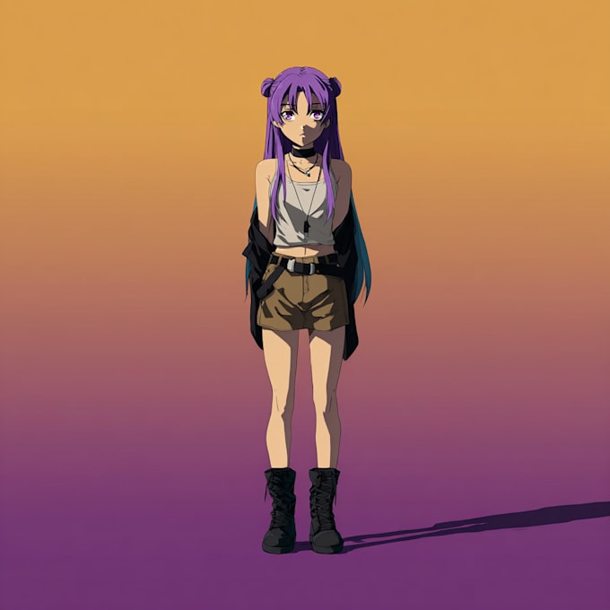 make your as anime character style