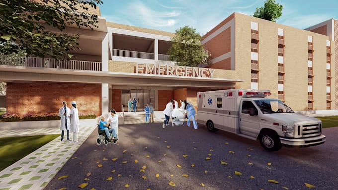 create architectural  3d modeling and rendering