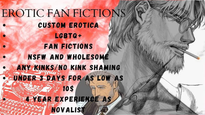 write custom nsfw and sfw ffs or love stories