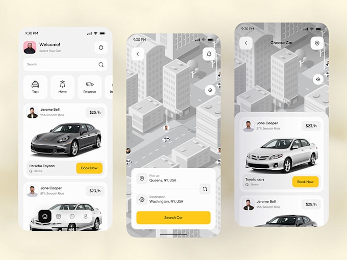 develop a custom taxi booking app like uber or bolt