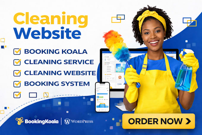 cleaning service website with booking koala booking koala website bookingkoala