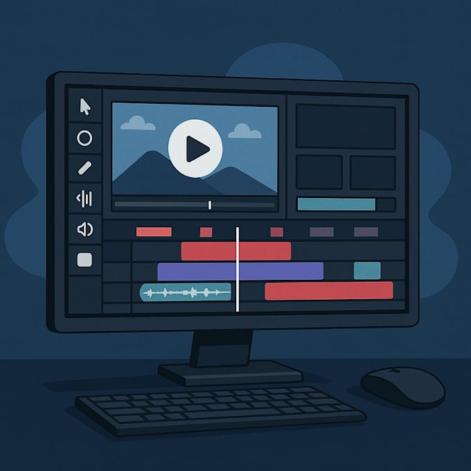 edit videos with cinematic effects, transitions