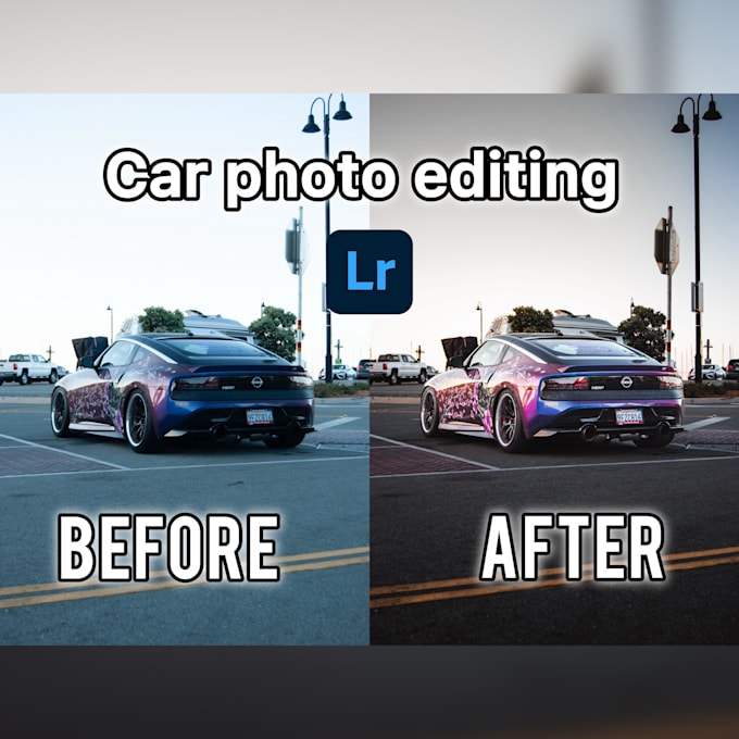 professionally edit your car photos in lightroom