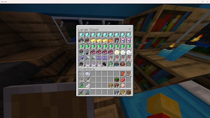 collect any resources for you in minecraft bedrock edition