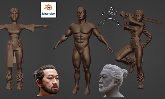 sculpt a high quality 3d printable character for resin or fdm printing