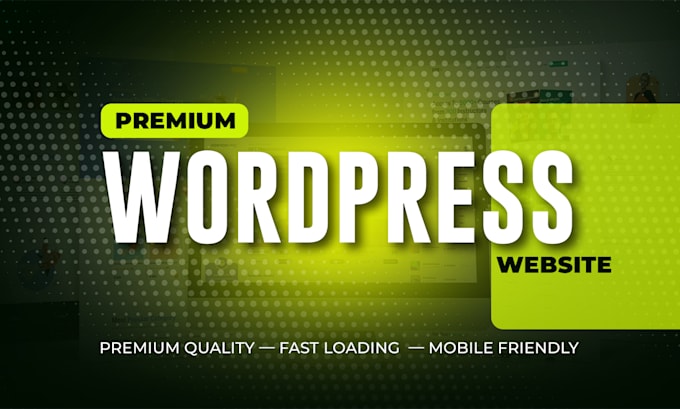 develop a premium wordpress website with woocommerce and speed optimization