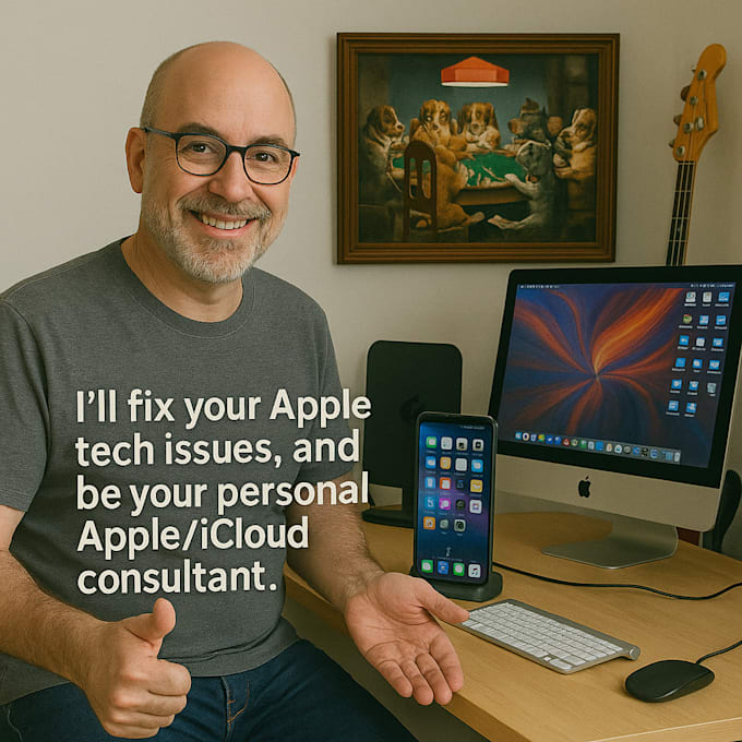 address your apple tech issues and be your personal mac and icloud consultant