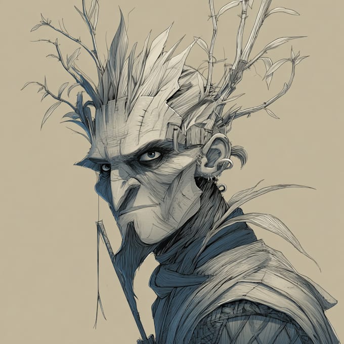 design fantasy horror character for you