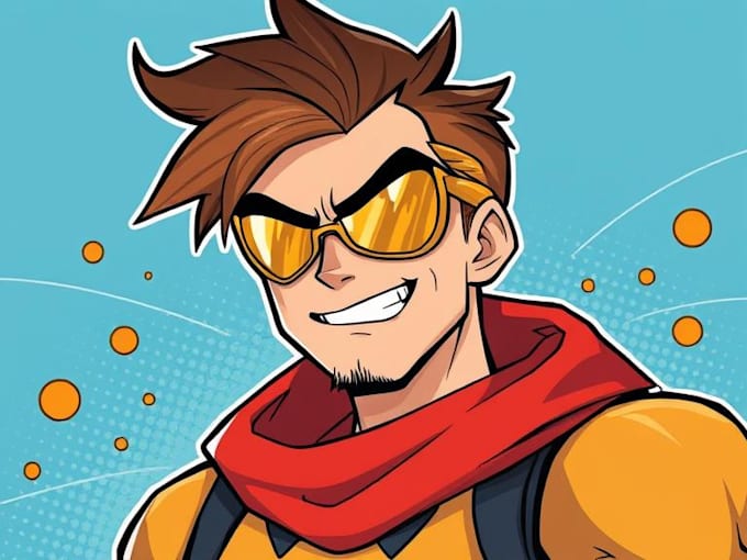 draw awesome character in comics style