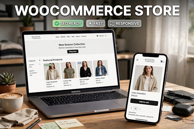 build woocommerce wordpress store ecommerce online shop