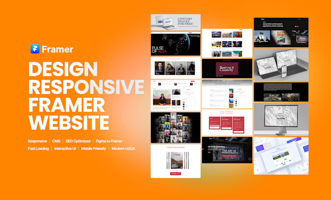 framer website design, landing page, or figma to framer site