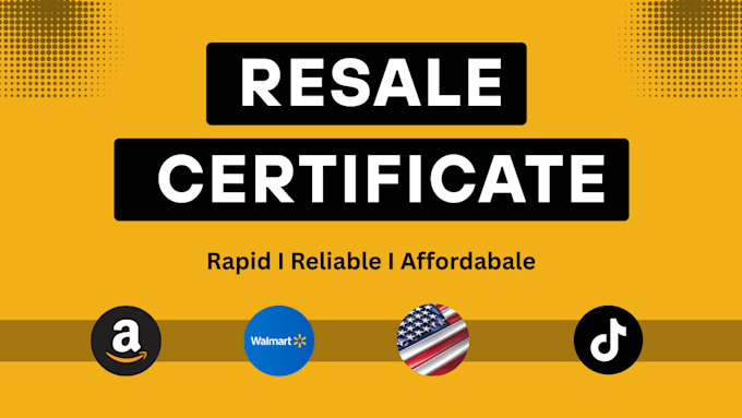 Get resale certificate and seller permit in us by Mrafayiqbal Fiverr