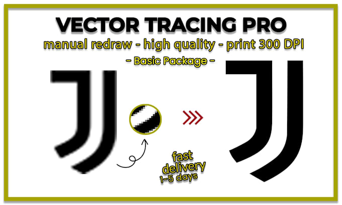 manually redraw your logo into a clean vector ai svg eps PDF