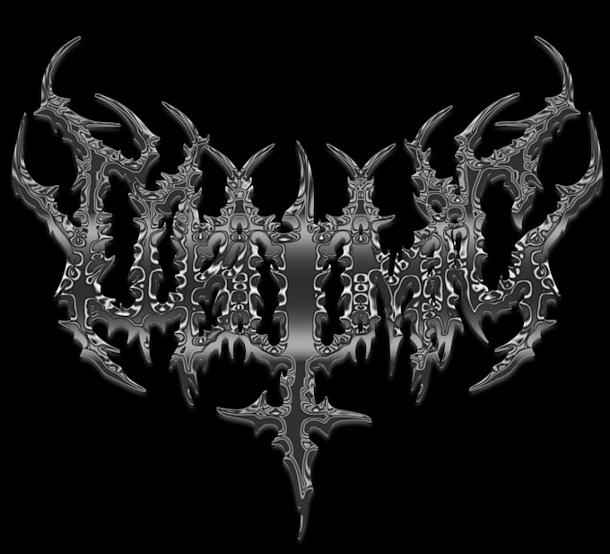design style technical death metal logo, progressive