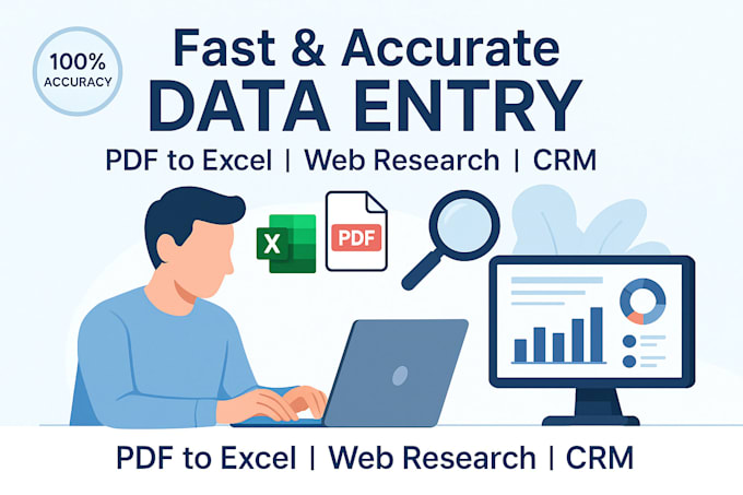 do fast and accurate data entry, web research, and typing work