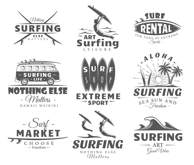 design a proffeional surf logo
