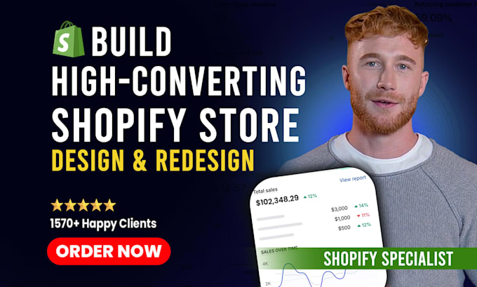 build shopify store, design or redesign shopify website, copy dropshipping store
