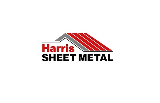 design roofing sheet metal company logo