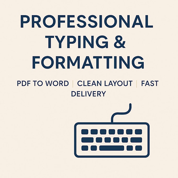 do typing jobs and formatting