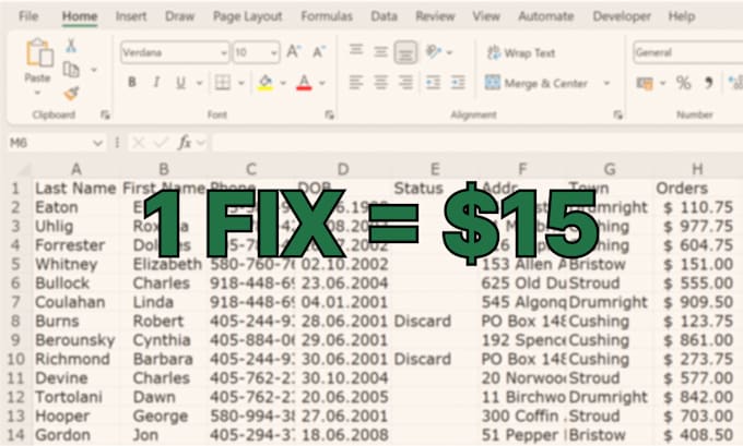 fix one excel formula, layout issue or dropdown
