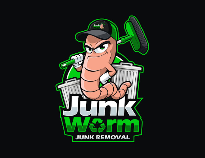 design unique junk removal company logo