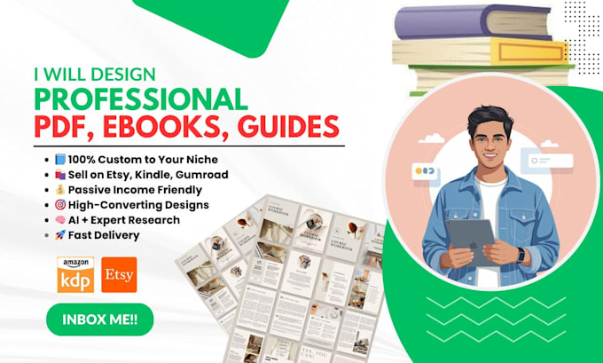 design lead magnet, ebook, workbook and other pdfs
