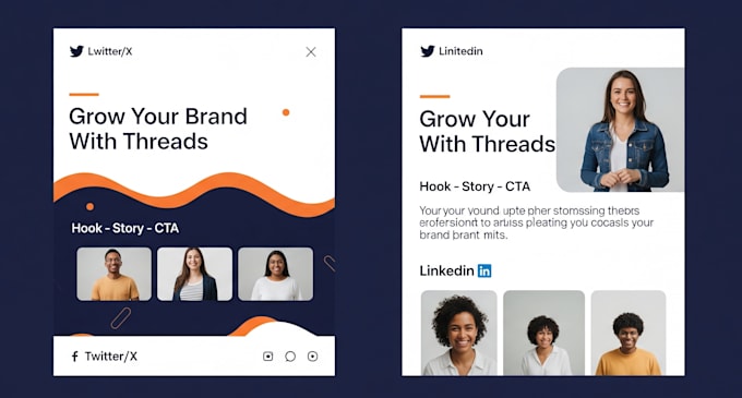write viral twitter or linkedin threads to grow your reach