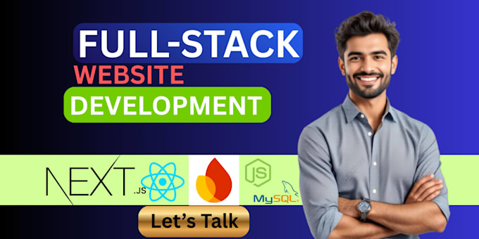 do website development as full stack web developer, nextjs, reactjs, typescript