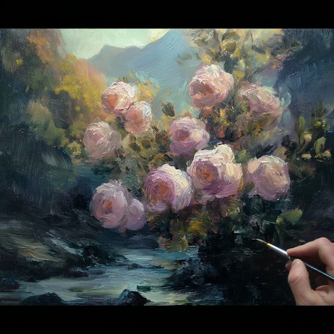 paint anything you want in real oil painting on canvas