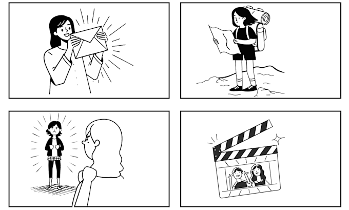 create professional storyboards for film, animation, or ads