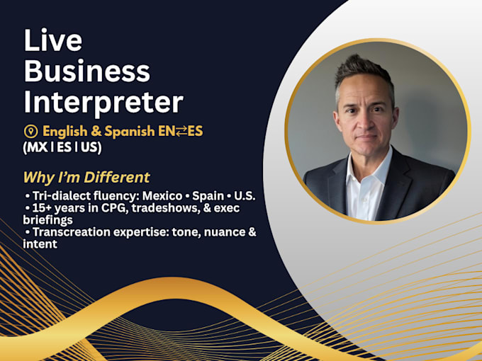 live english and spanish business or personal interpretation and transcreation