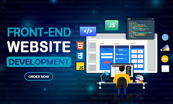 be your frontend developer with HTML, CSS, and javascript