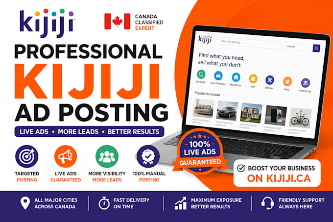 post live ads on kijiji classified website