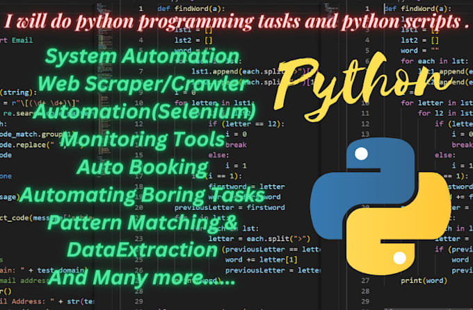 custom python scripts to automate your tasks and scale your bussiness