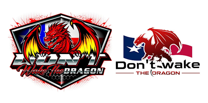 design a professional and beautiful dragon logo