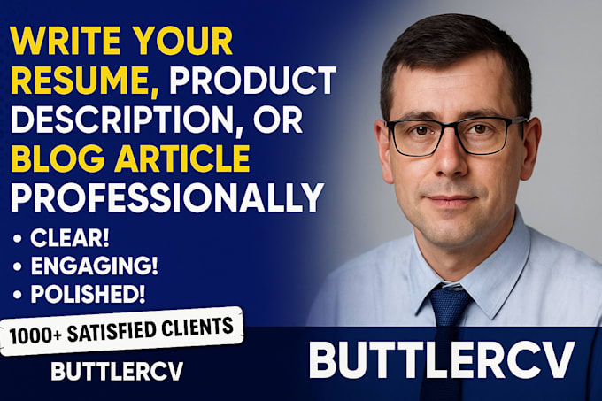 write your resume, product description or blog professionally