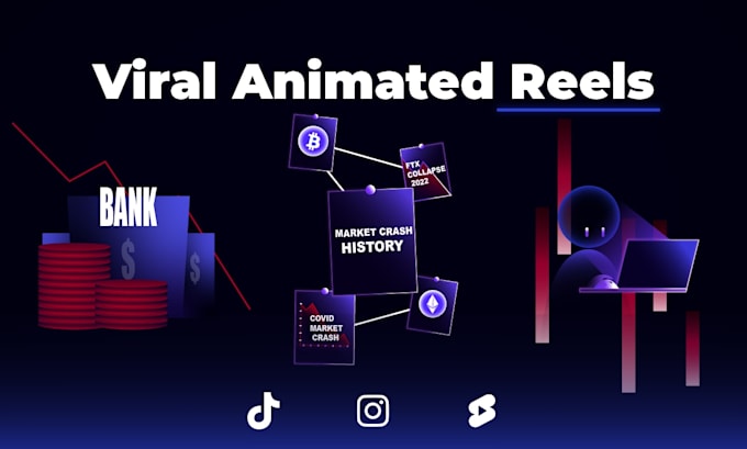 create viral animated explainer reels for instagram, tiktok