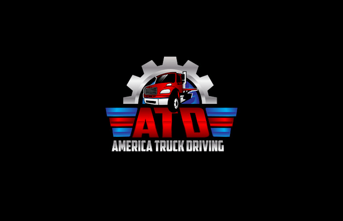 design awesome truck driving logo