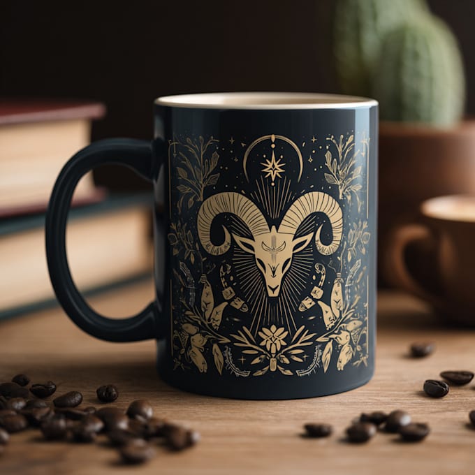 create a custom coffee mug design