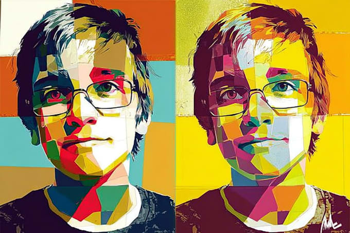 make a beautiful wpap pop art portrait